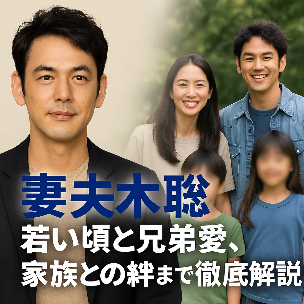 妻夫木聡　若い頃と兄弟愛、家族との絆まで徹底解説