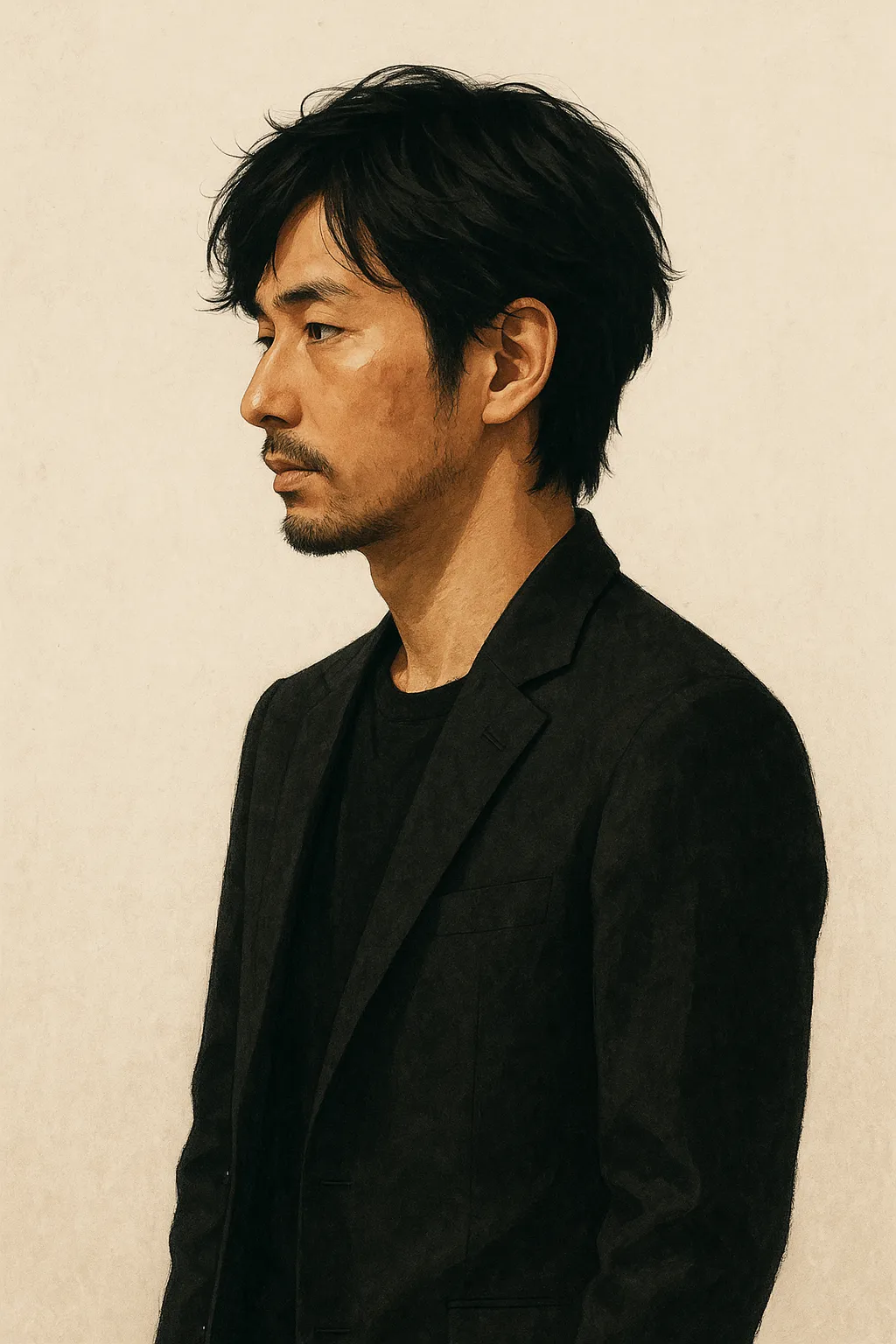 声優や俳優のキャリアを象徴する抽象的なシルエット風イメージ